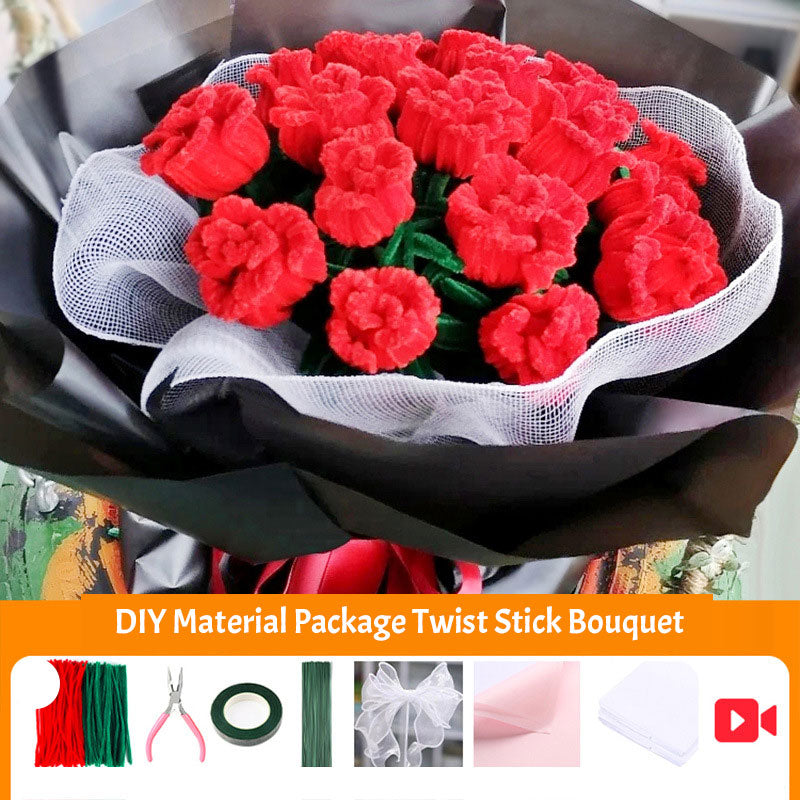 DIY Material Package Twist Stick Bouquet