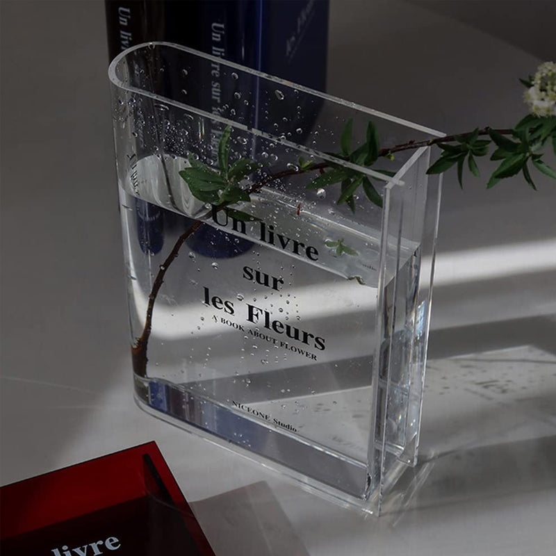 Ins Book Acrylic Vase