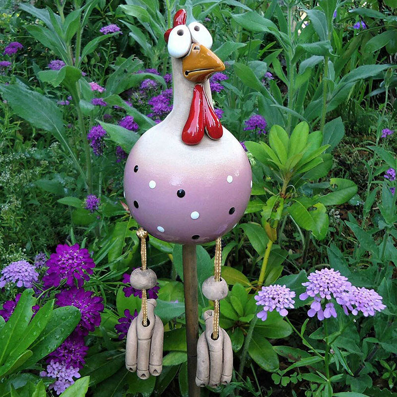 Handmade Big Eyes Fun Chicken Decoration