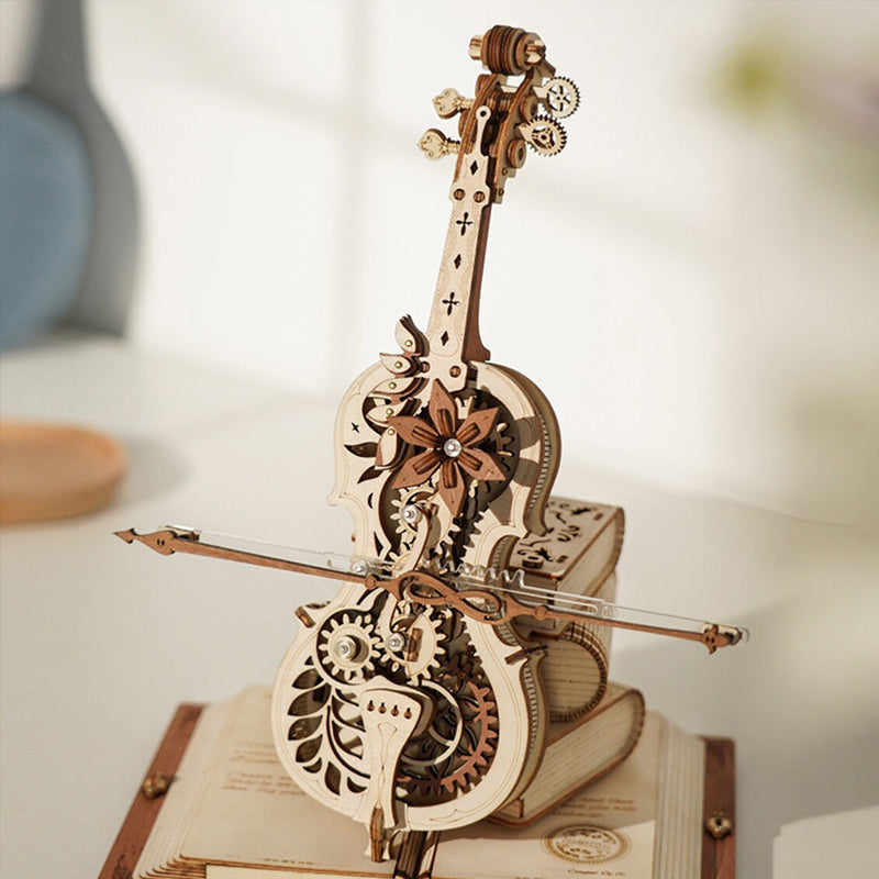 DIY Handmade Jigsaw Puzzle Music Box Toy