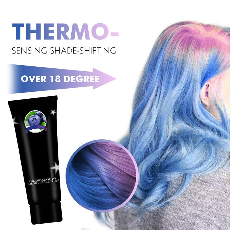 Thermochromic hair dye