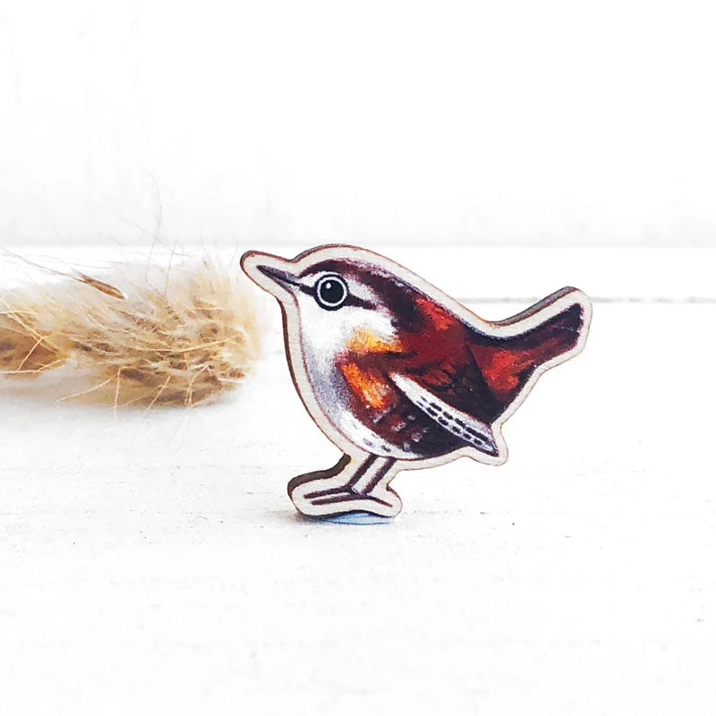 Handmade Mini Tiny Bird Badg