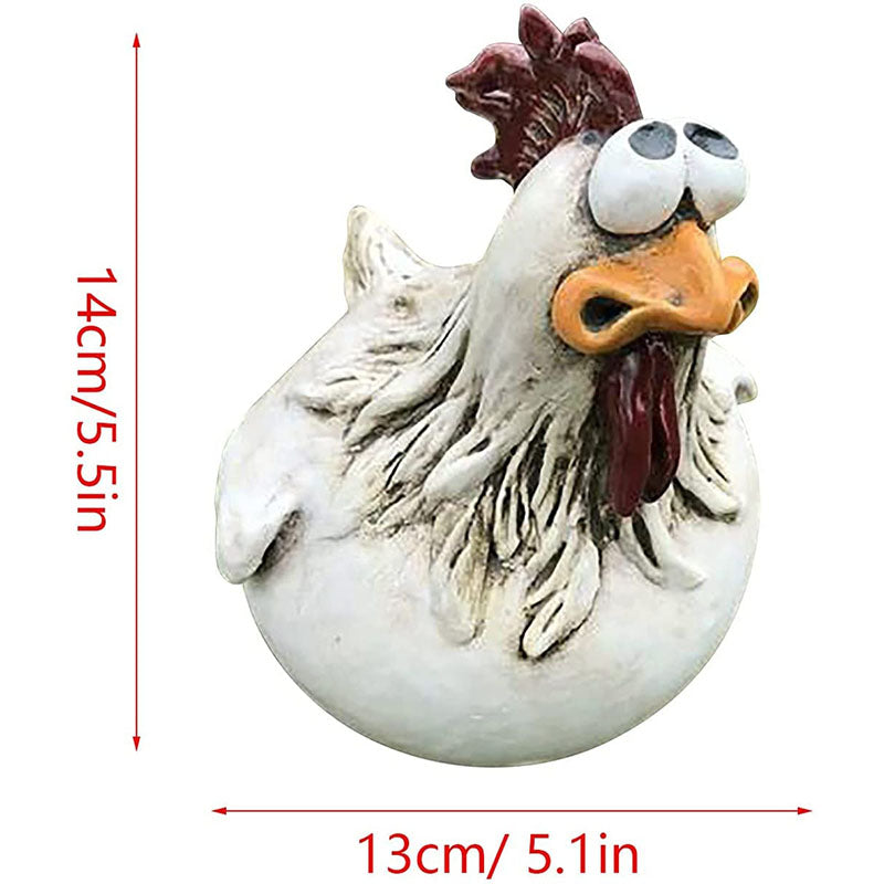 Big Hen Big Eye Chicken Resin Crafts Decoration Yard