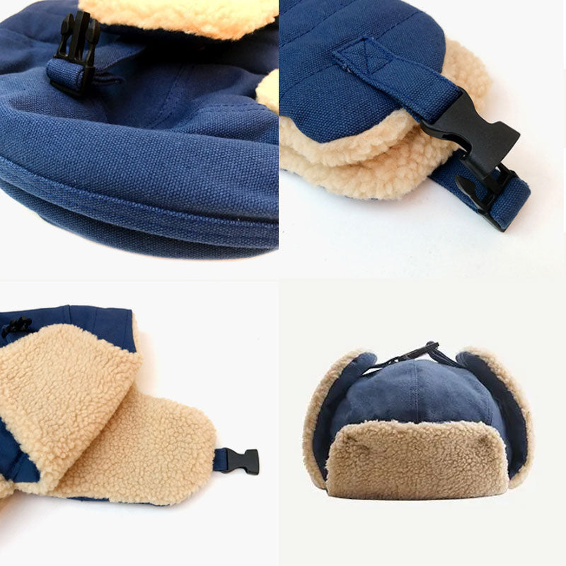 Warm Fleece Hat With Earflaps