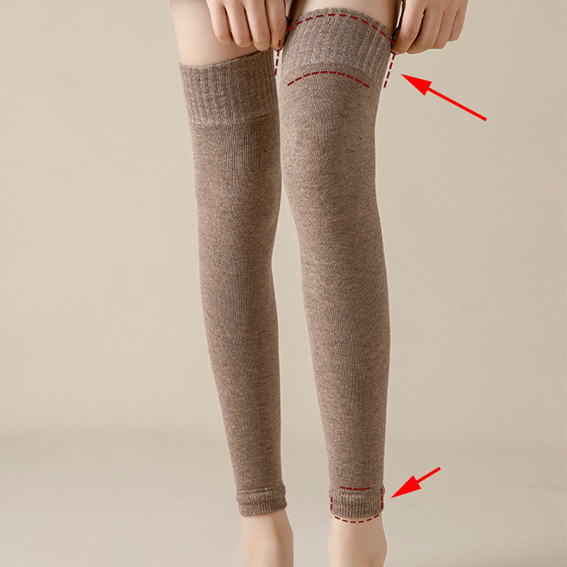 Winter Over Knee High Footless Socks for Women