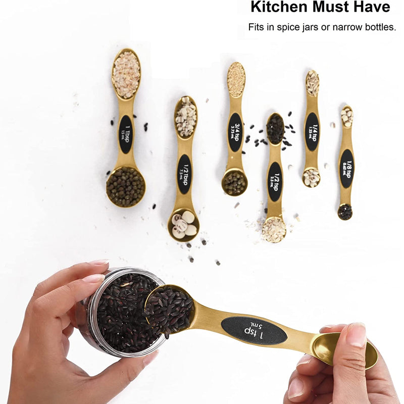 Magnetic Double-ended Measuring Spoon Set Of 8