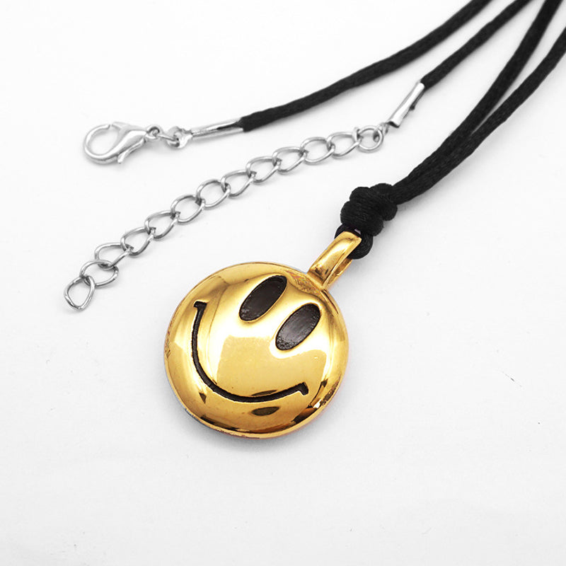 Folbom-Smiley Titanium Steel Necklace