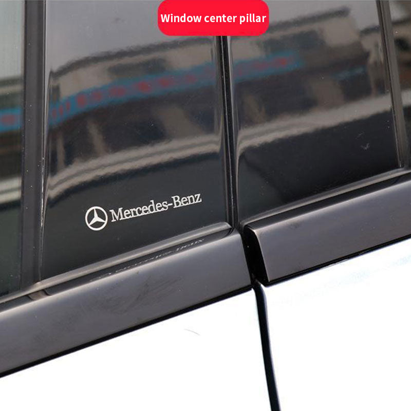 Metal Wiper Sticker Car Decoration Sticker (2PCS)