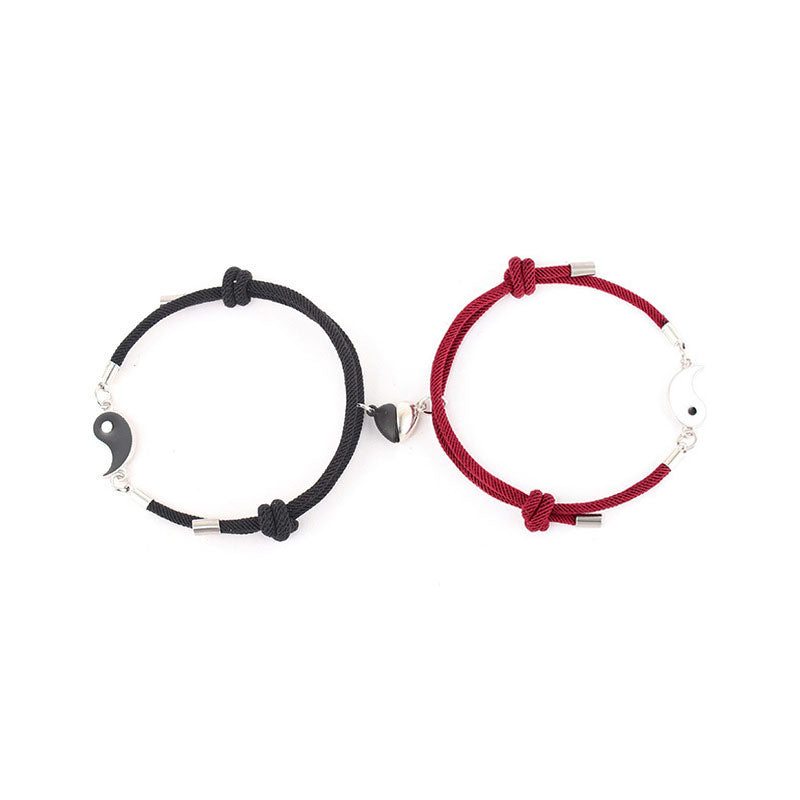 His and Hers Yin Yang Bracelet（2 Pcs）