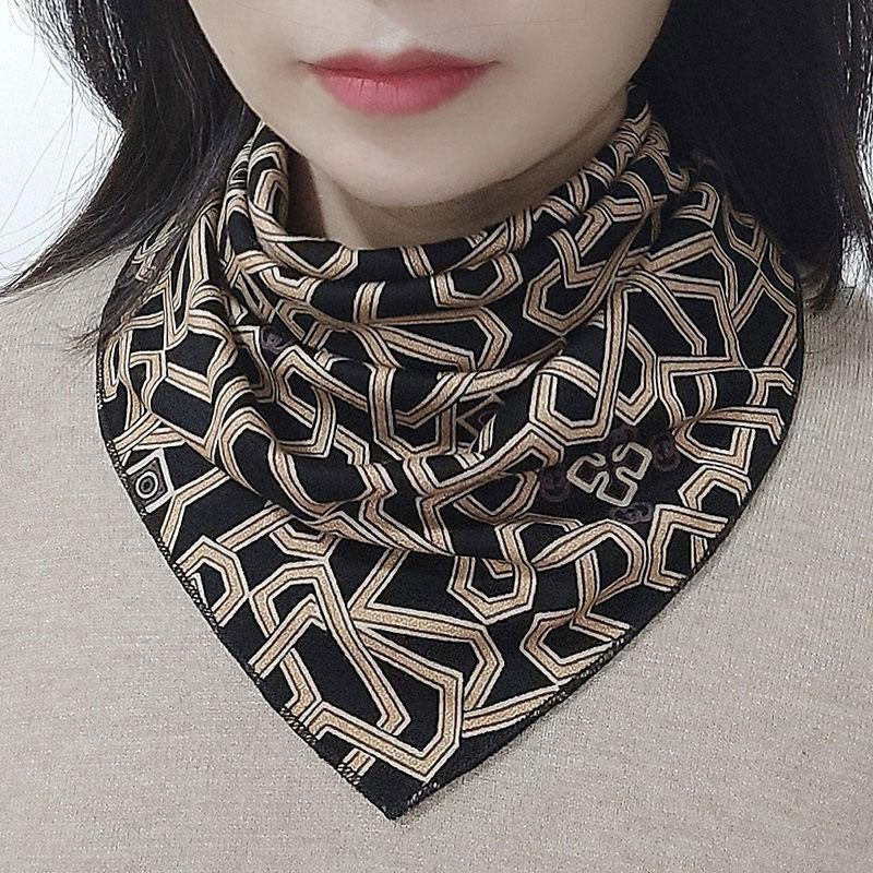 Women Versatile Neck Protection Windproof And Sun-proof Triangle Scarf