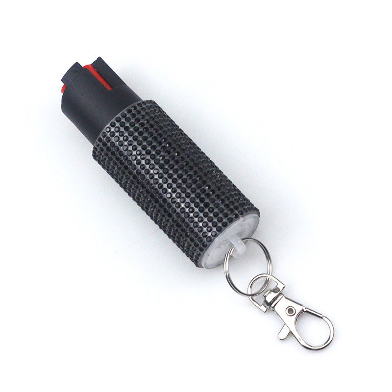 Self Defense Spray Diamond Keychain