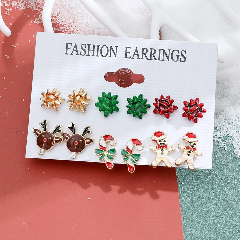 Christmas Stud Earrings Set