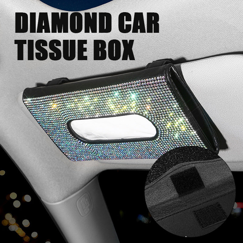 Diamond Car Tissue Box