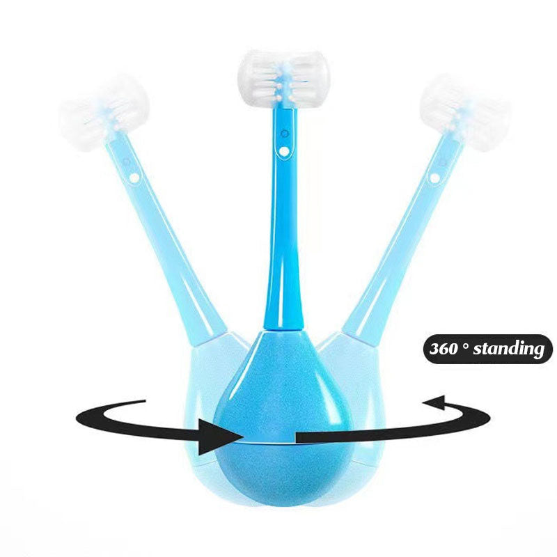 3D Tumbler Kids Silicone Toothbrush