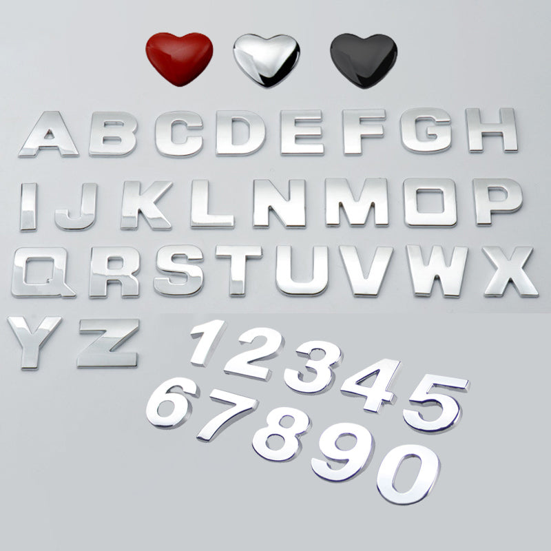 Car English Alphabet Stickers