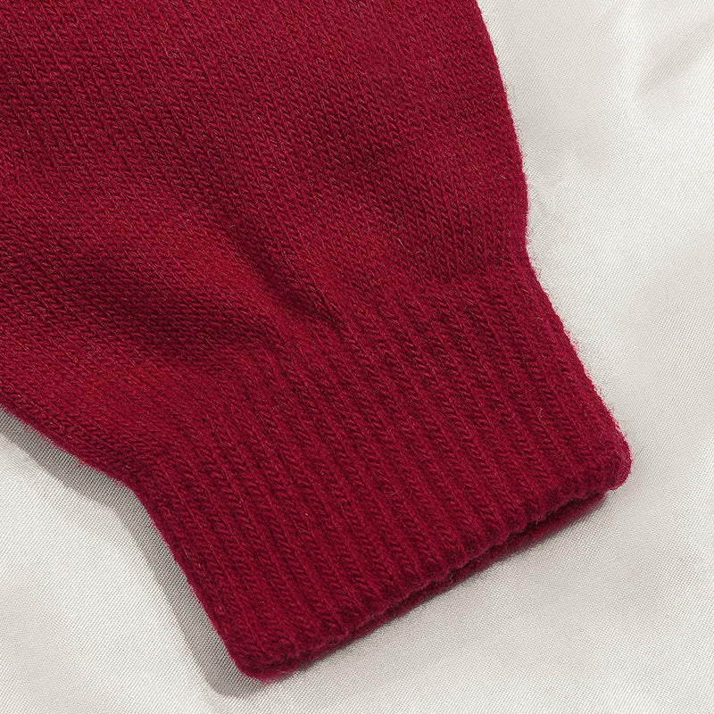 Cycling non-slip knitted gloves