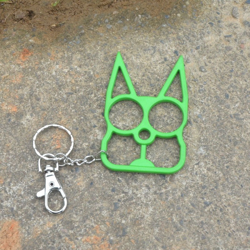 Justice Cat Two Finger Buckle with Key Ring