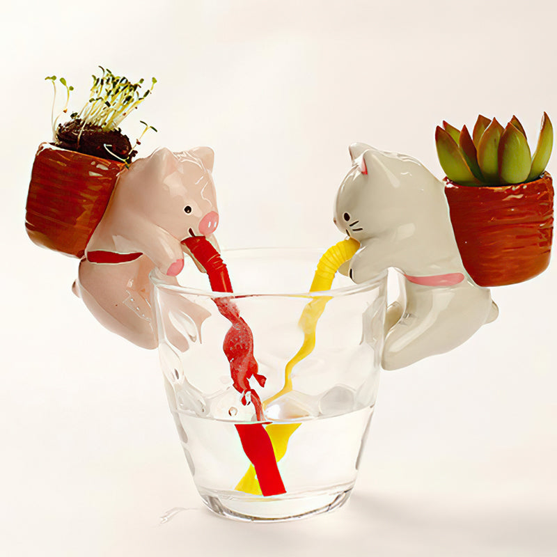 Pooh Animal Straw