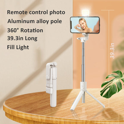 Selfie Stick Tripod With Fill Light