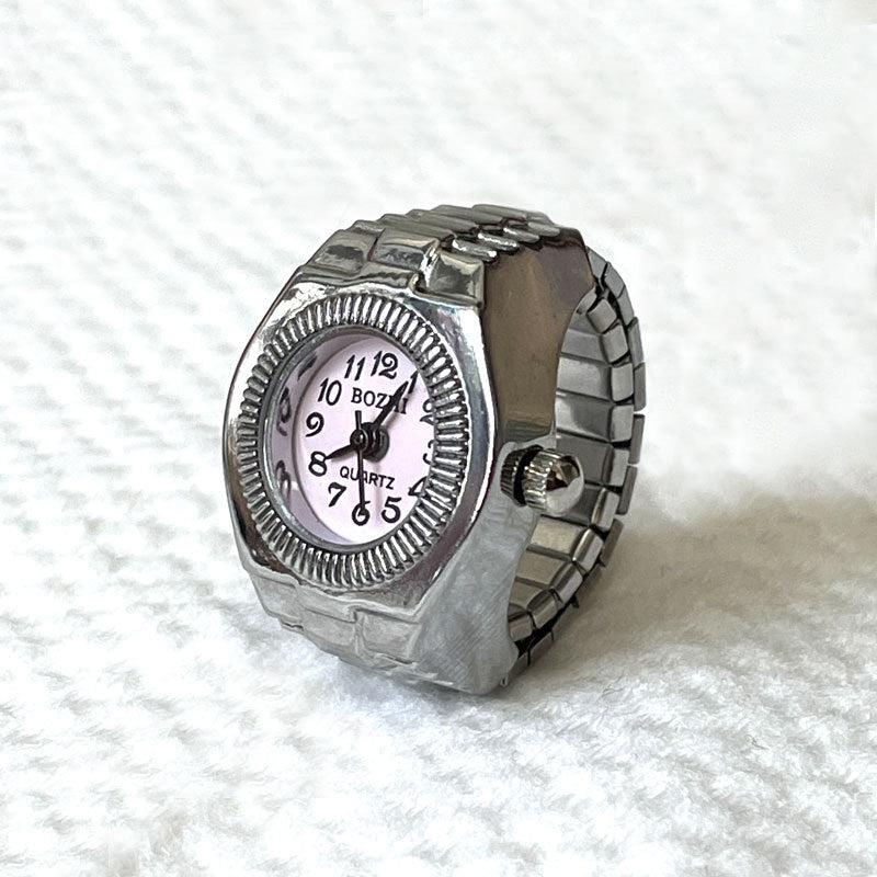 Alloy Case Ring Watch