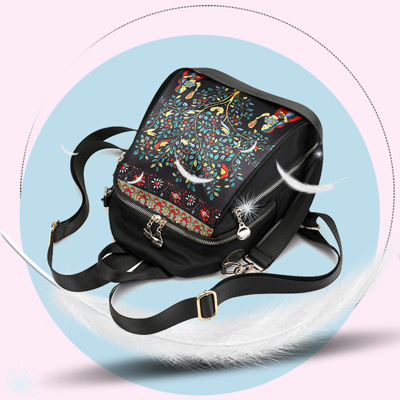 2 bags (Print backpack / shoulder bag) / height 25CM* width 15CM* thickness 30CM