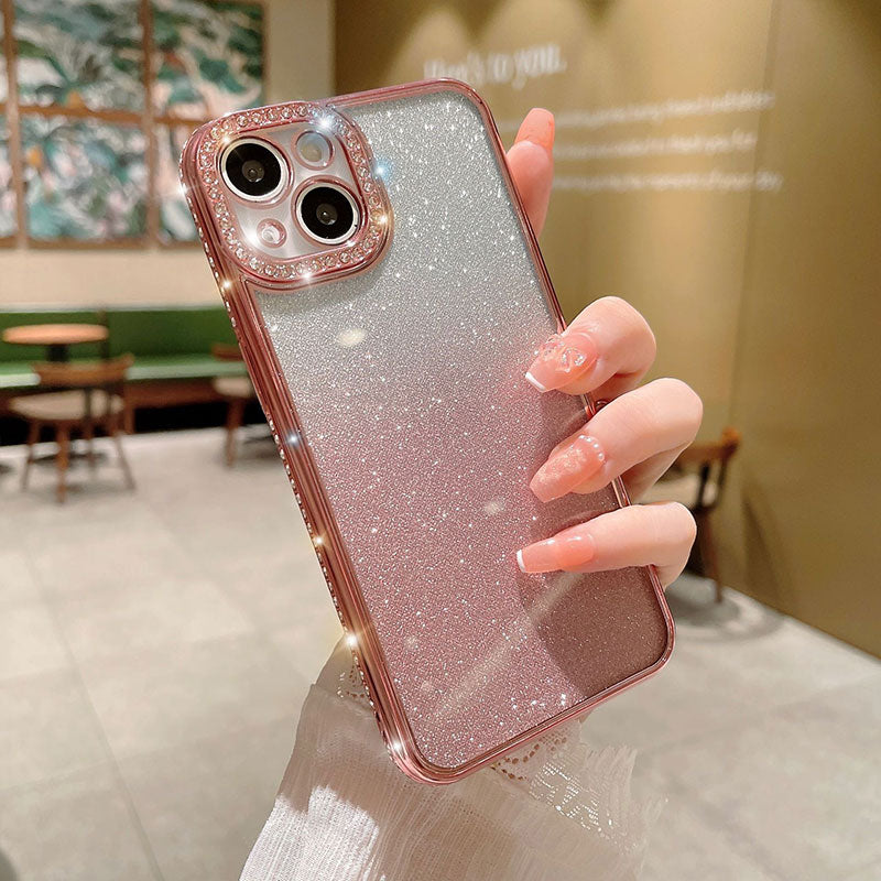 Gradient Glitter Transparent Phone Case