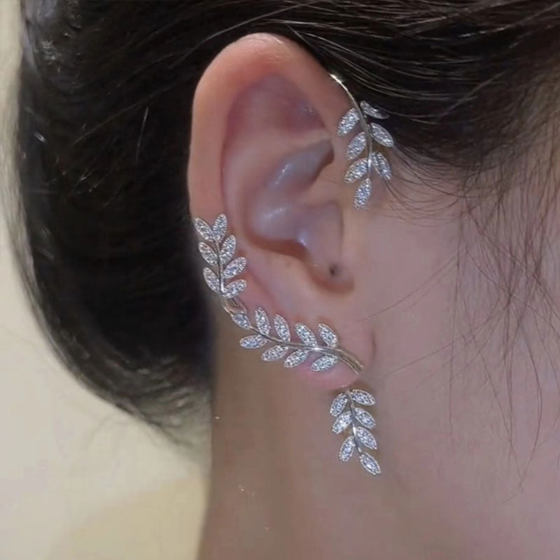 Bling Diamond And Zirconia Earrings Without Holes