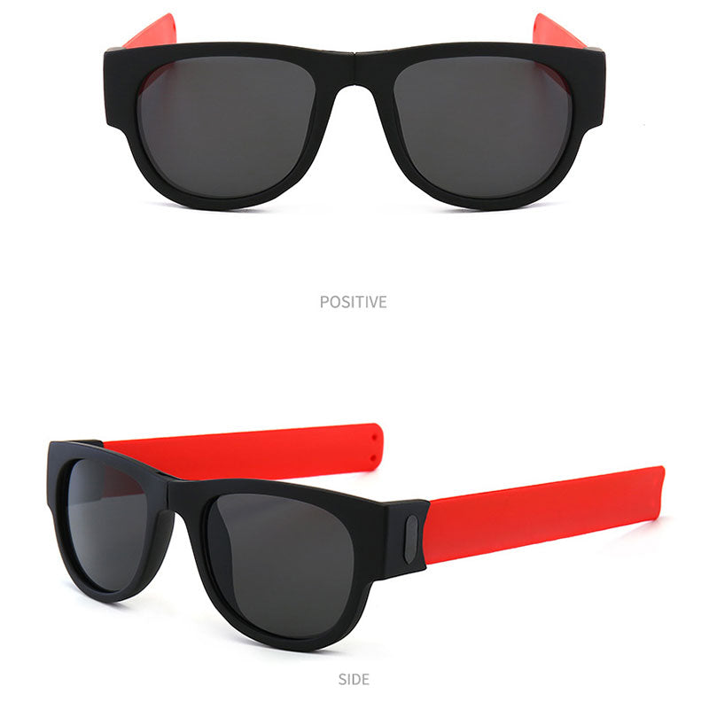 Folding Sunglasses with Slap Bracelet