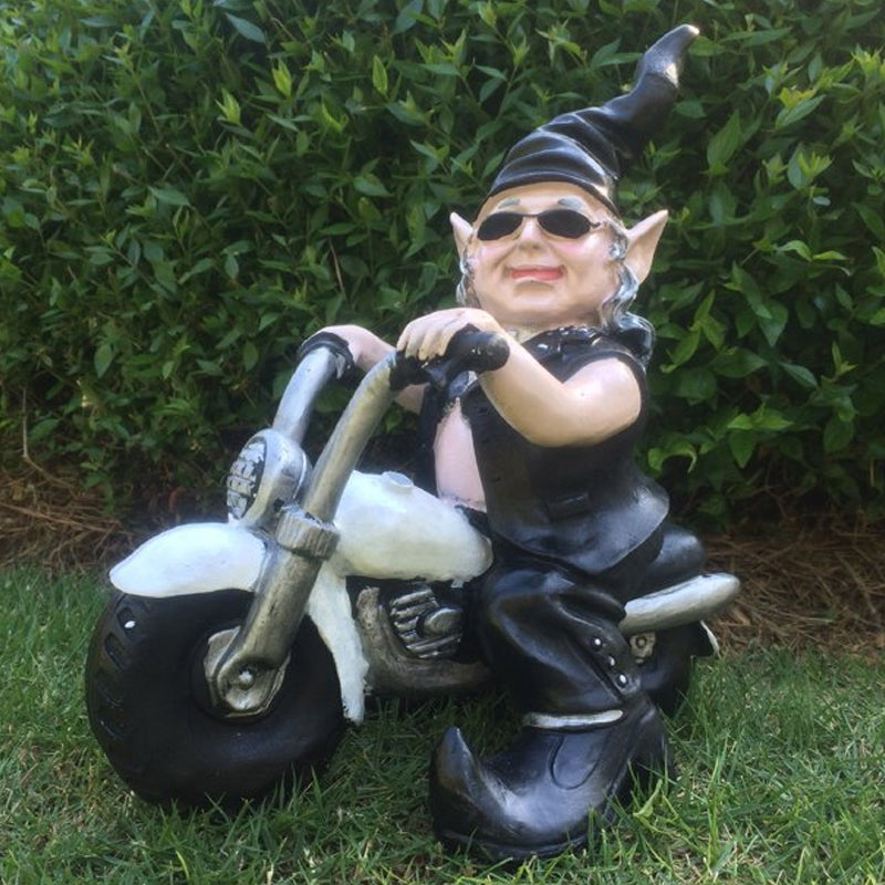 Gnomes Statue Motorcycle Bikers