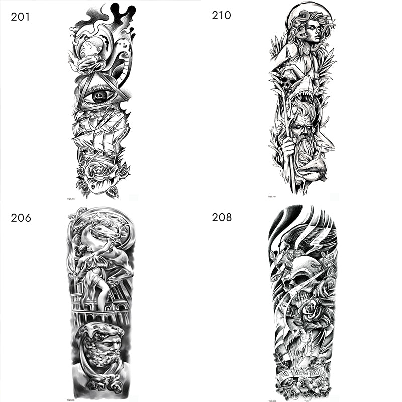 Full Arm Waterproof Tattoo Sticker