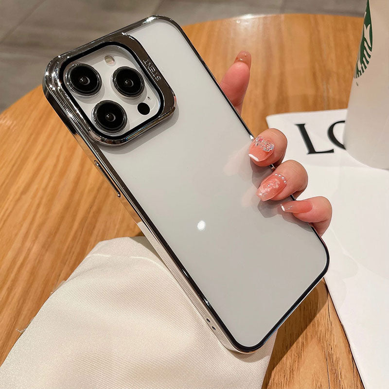 Transparent PC Lens Holder Phone Case