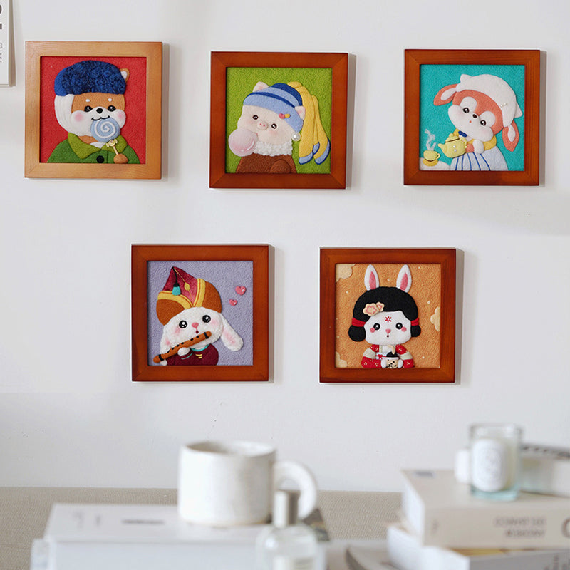 DIY Famous Painting Wool Felt