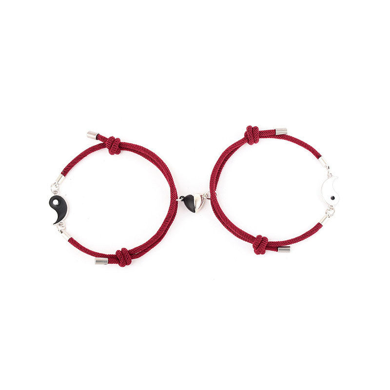 His and Hers Yin Yang Bracelet（2 Pcs）