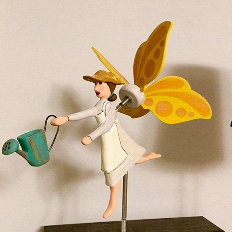 Miss Bee Garden Art Decor Whirligigs Wind Spinners