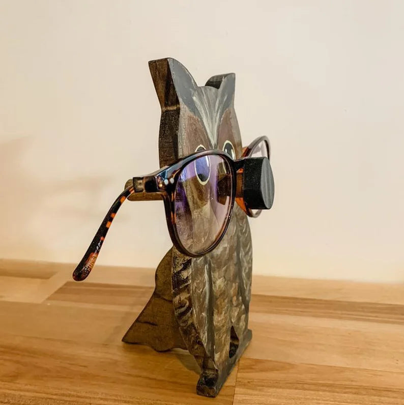 Jack-Handmade Owl Glasses Stand Art Gift