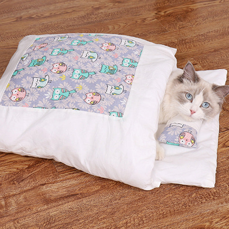 Pet Pillow Bed, Washable Detachable Quilt, Cat Nest, Cat Sleeping Bag