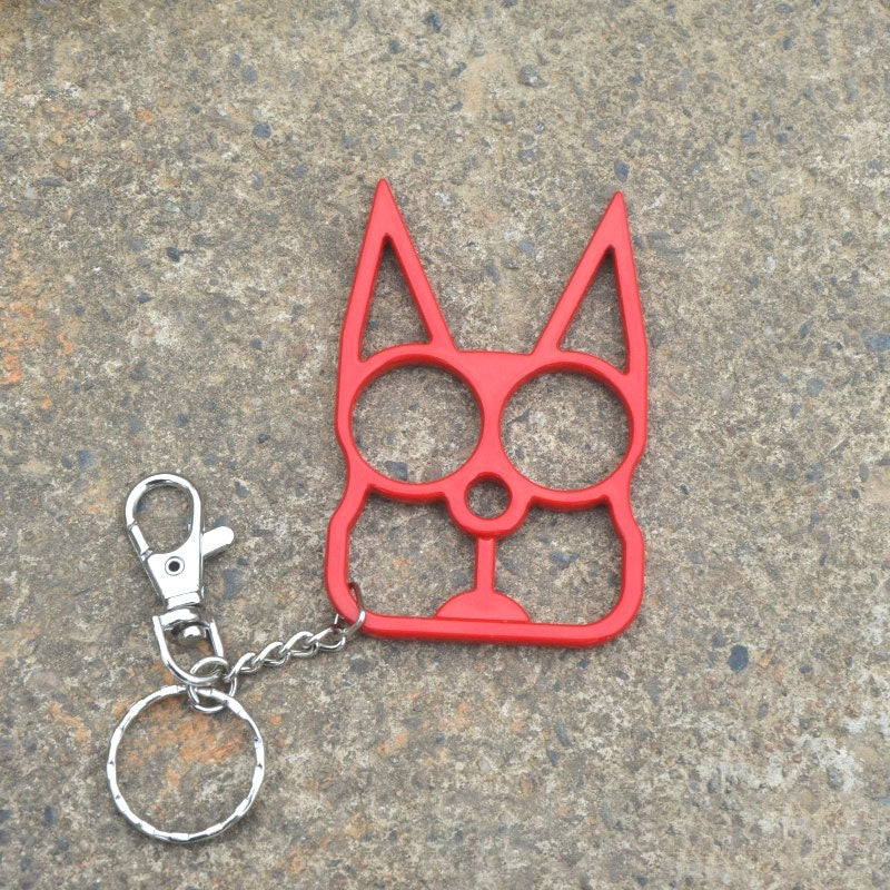 Justice Cat Two Finger Buckle with Key Ring