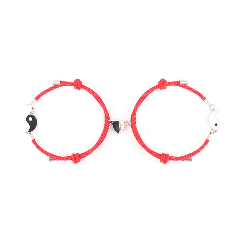 His and Hers Yin Yang Bracelet（2 Pcs）