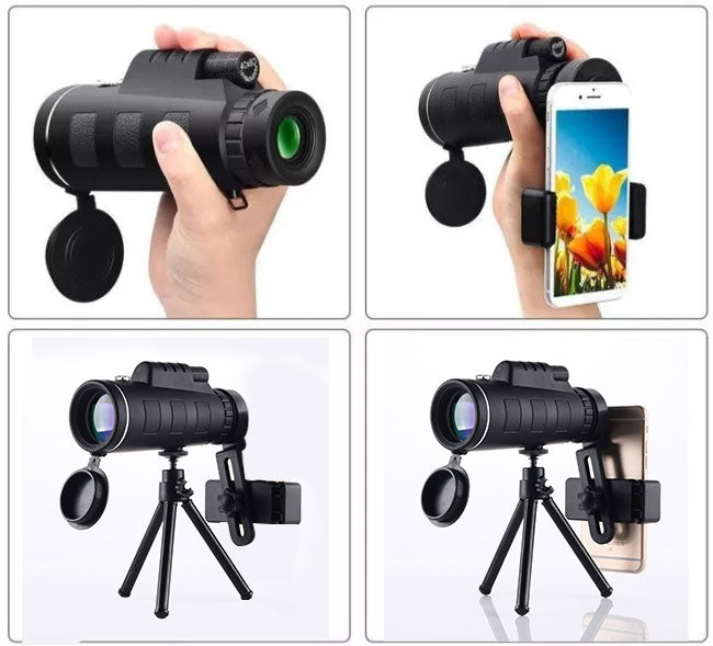 HD Monocular with Smartphone Holder