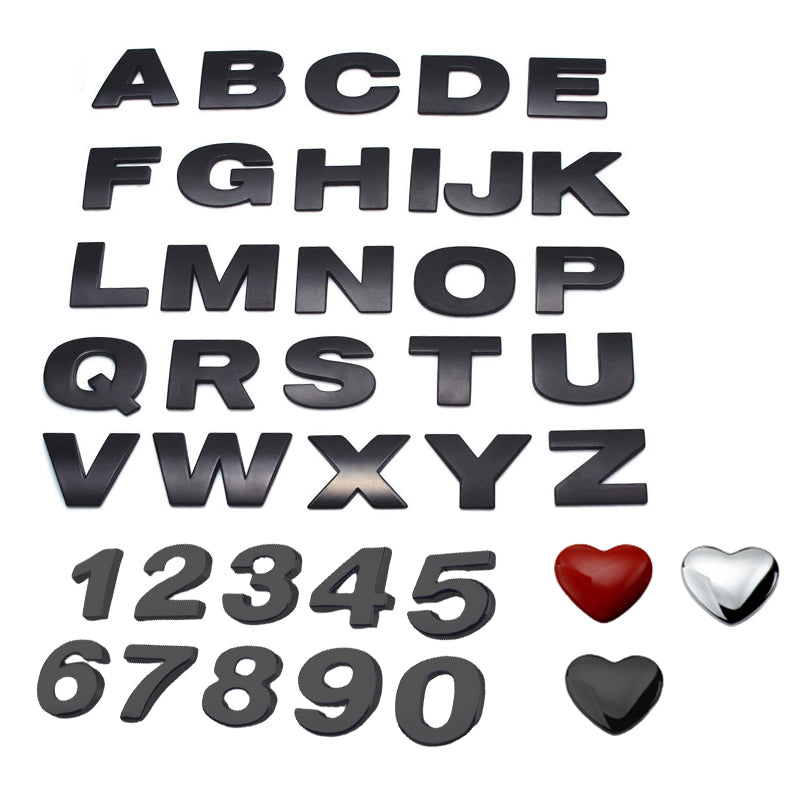 Car English Alphabet Stickers