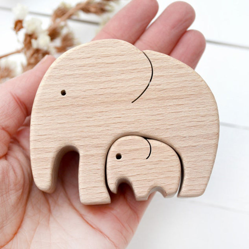 Hand-carved Wooden Animal Decor