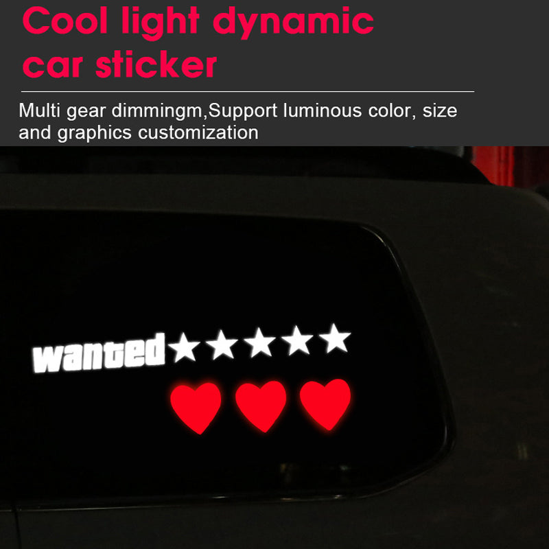 New El Luminous Car Sticker Car Luminous Decoration