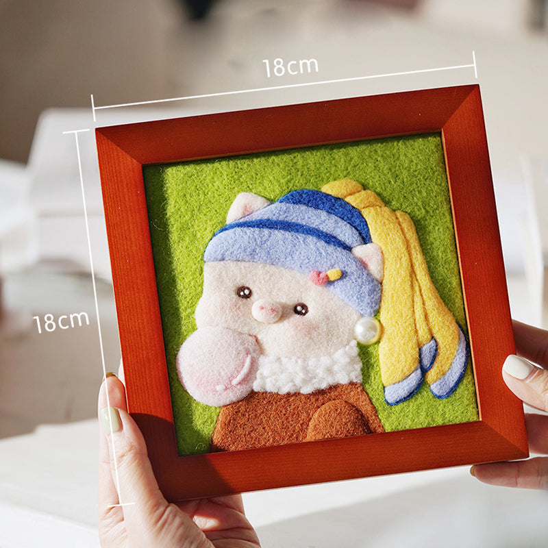 DIY Famous Painting Wool Felt