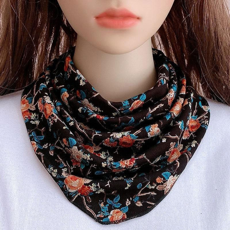 Women Versatile Neck Protection Windproof And Sun-proof Triangle Scarf