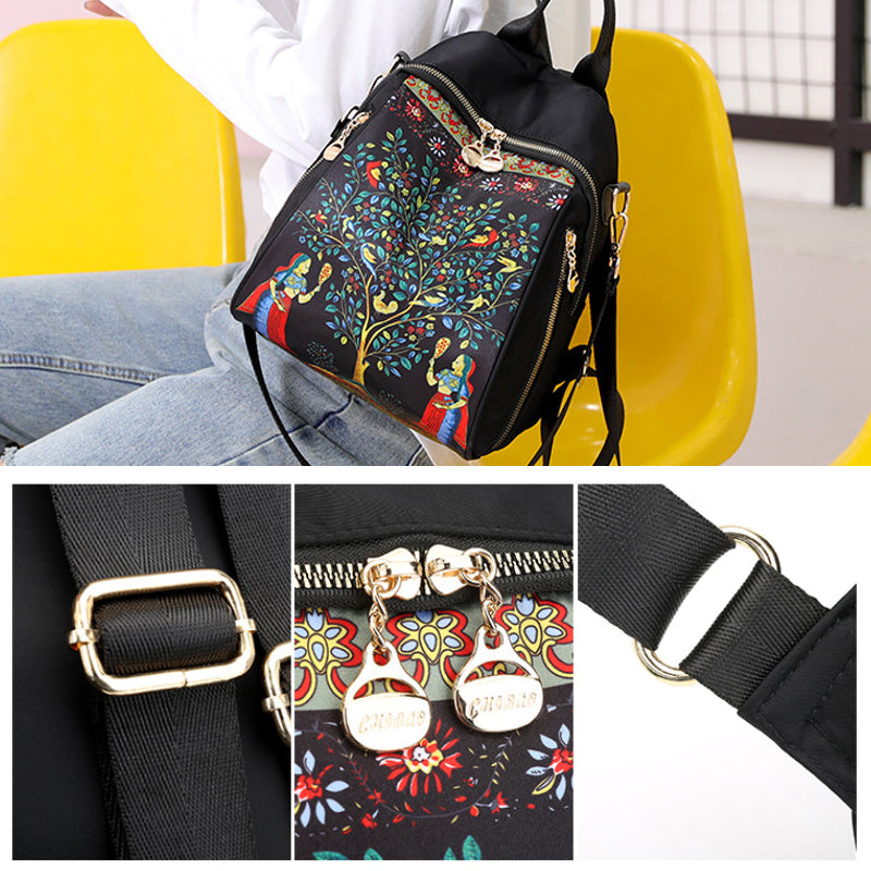 2 bags (Print backpack / shoulder bag) / height 25CM* width 15CM* thickness 30CM