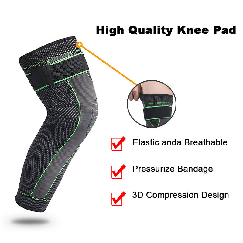 Knit Cycling Long Strap Knee Pads