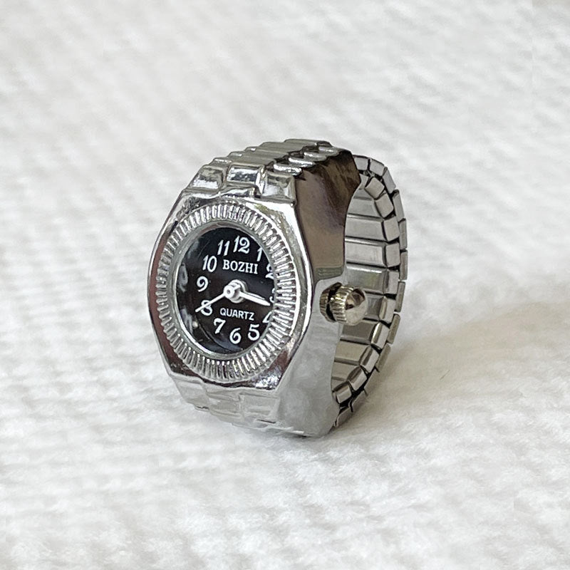 Alloy Case Ring Watch