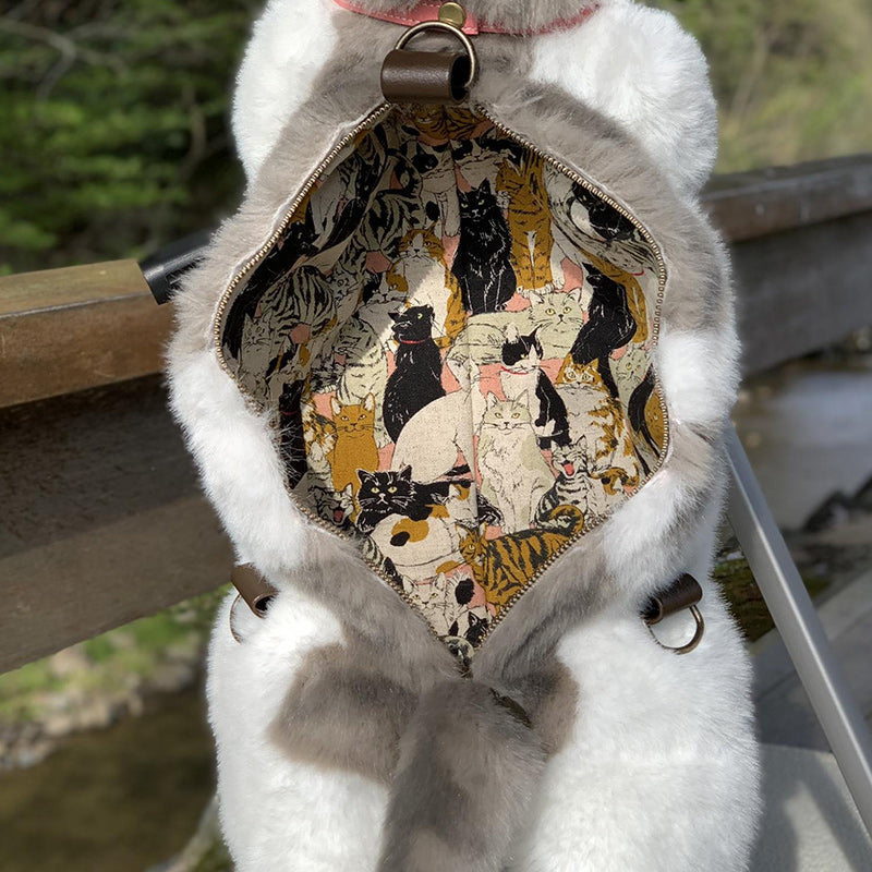 This Cat Backpack Looks Like a Real Live Cat