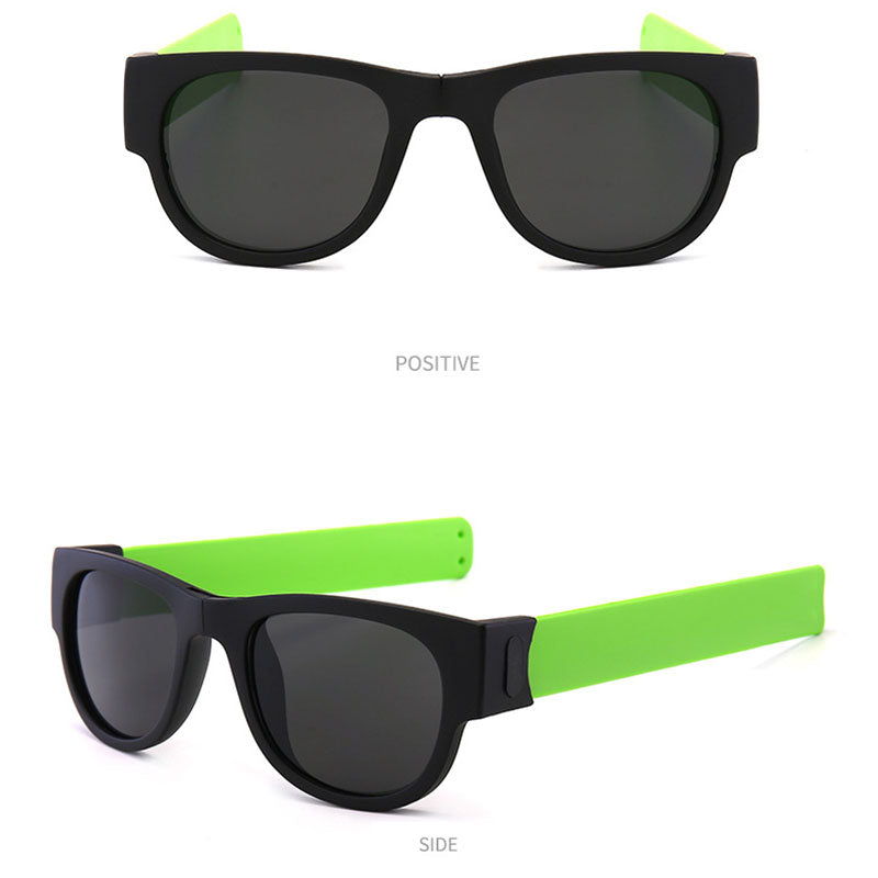 Folding Sunglasses with Slap Bracelet