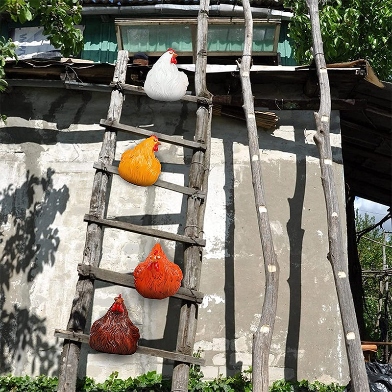 Hen Clamping Ladder Ornaments